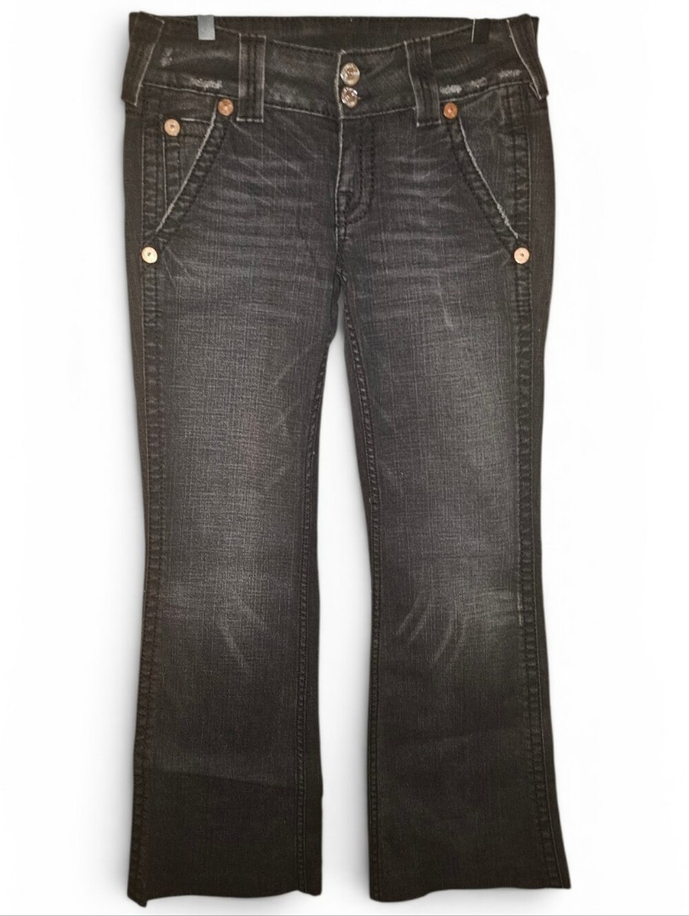NWOT TRUE RELIGION Black Sammy Big T Jeans - Size 31